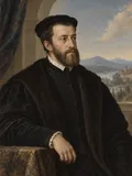 Imagined painted portrait of Charles V.