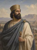 Imagined painted portrait of Cyrus the Great.