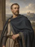 Imagined painted portrait of William the Conqueror.